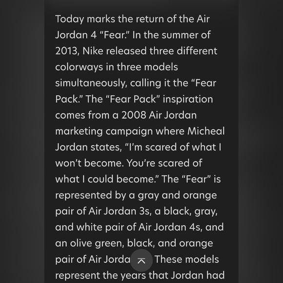 AIR JORDAN RETRO 4 FEAR BASKETBALL SHOES BACK Since "2013" - Picture 9 of 17